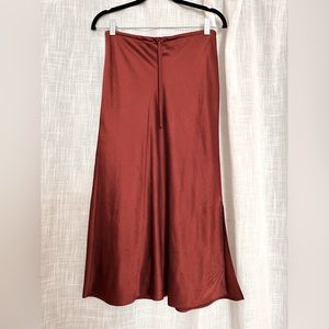 Madewell Layton Midi Slip Skirt - size 4,